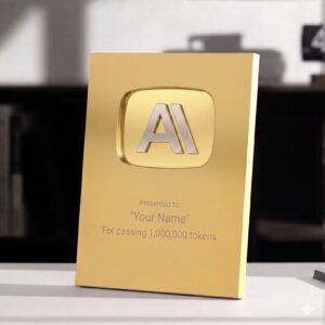 Anthropic Token Award — Custom Metal Trophy
